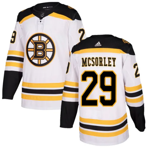 Adidas Men's Marty Mcsorley Boston Bruins Authentic Away Jersey - White