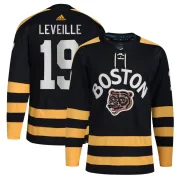 Adidas Men's Normand Leveille Boston Bruins Authentic 2023 Winter Classic Jersey - Black