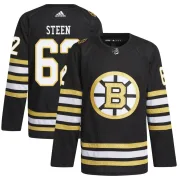 Adidas Men's Oskar Steen Boston Bruins Authentic 100th Anniversary Primegreen Jersey - Black