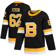 Adidas Men's Oskar Steen Boston Bruins Authentic Alternate Jersey - Black