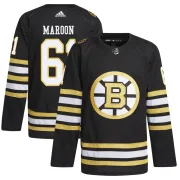 Adidas Men's Pat Maroon Boston Bruins Authentic 100th Anniversary Primegreen Jersey - Black