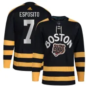 Adidas Men's Phil Esposito Boston Bruins Authentic 2023 Winter Classic Jersey - Black