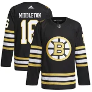 Adidas Men's Rick Middleton Boston Bruins Authentic 100th Anniversary Primegreen Jersey - Black