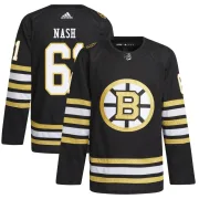 Adidas Men's Rick Nash Boston Bruins Authentic 100th Anniversary Primegreen Jersey - Black