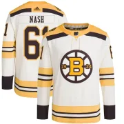 Adidas Men's Rick Nash Boston Bruins Authentic 100th Anniversary Primegreen Jersey - Cream