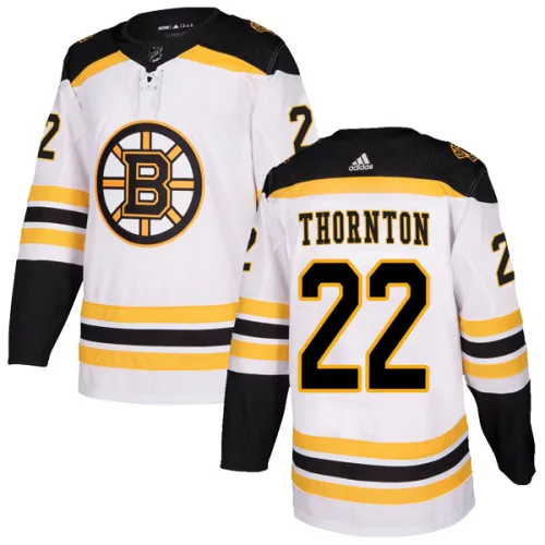 Adidas Men's Shawn Thornton Boston Bruins Authentic Away Jersey - White