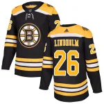 Adidas Par Lindholm Boston Bruins Authentic Home Jersey - Black