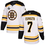 Adidas Phil Esposito Boston Bruins Authentic Away 2019 Stanley Cup Final Bound Jersey - White