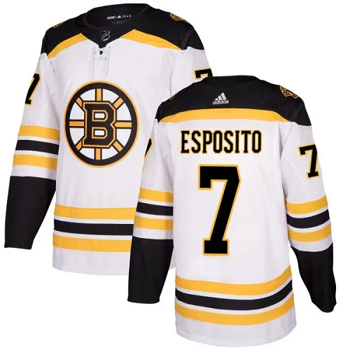 Adidas Phil Esposito Boston Bruins Authentic Away Jersey - White