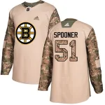 Adidas Ryan Spooner Boston Bruins Authentic Veterans Day Practice Jersey - Camo