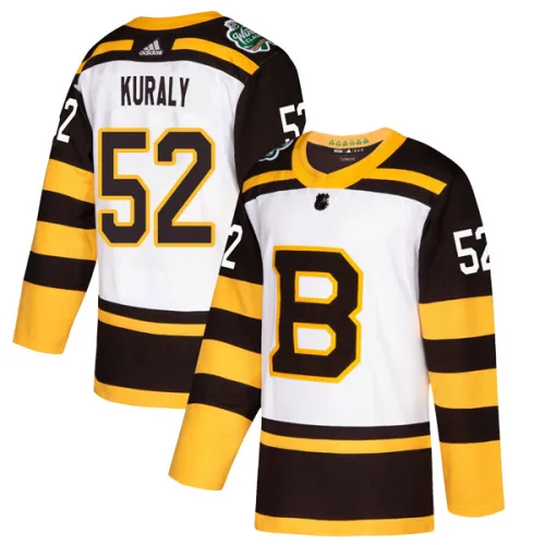 Adidas Sean Kuraly Boston Bruins Authentic 2019 Winter Classic Jersey - White