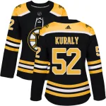 Adidas Sean Kuraly Boston Bruins Authentic Home Jersey - Black