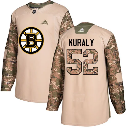 Adidas Sean Kuraly Boston Bruins Authentic Veterans Day Practice Jersey - Camo