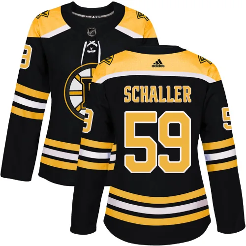 Adidas Tim Schaller Boston Bruins Authentic Home Jersey - Black