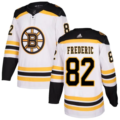 Adidas Trent Frederic Boston Bruins Authentic Away Jersey - White