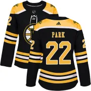 Adidas Women's Brad Park Boston Bruins Authentic Home Jersey - Black