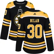 Adidas Women's Chris Nilan Boston Bruins Authentic Home Jersey - Black