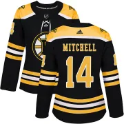 Adidas Women's Ian Mitchell Boston Bruins Authentic Home Jersey - Black