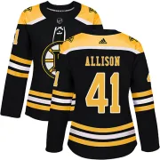 Adidas Women's Jason Allison Boston Bruins Authentic Home Jersey - Black
