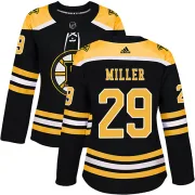 Adidas Women's Jay Miller Boston Bruins Authentic Home Jersey - Black