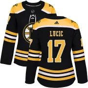 Adidas Women's Milan Lucic Boston Bruins Authentic Home Jersey - Black