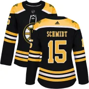 Adidas Women's Milt Schmidt Boston Bruins Authentic Home Jersey - Black