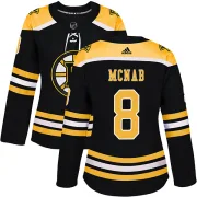 Adidas Women's Peter Mcnab Boston Bruins Authentic Home Jersey - Black