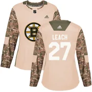 Adidas Women's Reggie Leach Boston Bruins Authentic Veterans Day Practice Jersey - Camo
