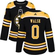 Adidas Women's Reilly Walsh Boston Bruins Authentic Home Jersey - Black