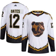 Adidas Youth Adam Oates Boston Bruins Authentic Reverse Retro 2.0 Jersey - White