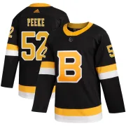 Adidas Youth Andrew Peeke Boston Bruins Authentic Alternate Jersey - Black