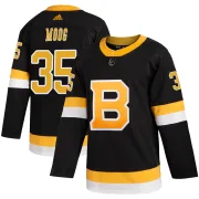Adidas Youth Andy Moog Boston Bruins Authentic Alternate Jersey - Black