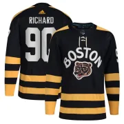 Adidas Youth Anthony Richard Boston Bruins Authentic 2023 Winter Classic Jersey - Black