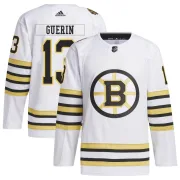 Adidas Youth Bill Guerin Boston Bruins Authentic 100th Anniversary Primegreen Jersey - White