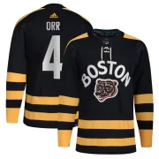 Adidas Youth Bobby Orr Boston Bruins Authentic 2023 Winter Classic Jersey - Black