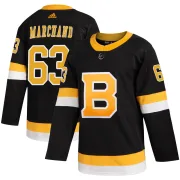 Adidas Youth Brad Marchand Boston Bruins Authentic Alternate Jersey - Black