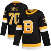 Adidas Youth Brandon Bussi Boston Bruins Authentic Alternate Jersey - Black