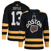 Adidas Youth Charlie Coyle Boston Bruins Authentic 2023 Winter Classic Jersey - Black