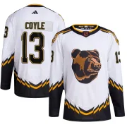 Adidas Youth Charlie Coyle Boston Bruins Authentic Reverse Retro 2.0 Jersey - White