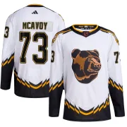Adidas Youth Charlie McAvoy Boston Bruins Authentic Reverse Retro 2.0 Jersey - White