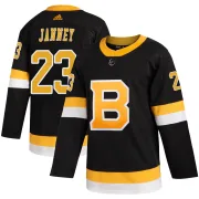 Adidas Youth Craig Janney Boston Bruins Authentic Alternate Jersey - Black