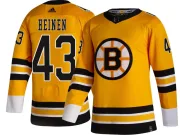Adidas Youth Danton Heinen Boston Bruins Breakaway 2020/21 Special Edition Jersey - Gold