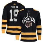 Adidas Youth Dave Poulin Boston Bruins Authentic 2023 Winter Classic Jersey - Black