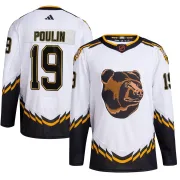 Adidas Youth Dave Poulin Boston Bruins Authentic Reverse Retro 2.0 Jersey - White