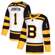 Adidas Youth Eddie Johnston Boston Bruins Authentic 2019 Winter Classic Jersey - White
