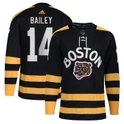 Adidas Youth Garnet Ace Bailey Boston Bruins Authentic 2023 Winter Classic Jersey - Black