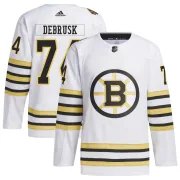 Adidas Youth Jake DeBrusk Boston Bruins Authentic 100th Anniversary Primegreen Jersey - White