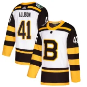 Adidas Youth Jason Allison Boston Bruins Authentic 2019 Winter Classic Jersey - White