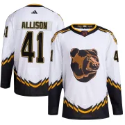 Adidas Youth Jason Allison Boston Bruins Authentic Reverse Retro 2.0 Jersey - White