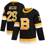 Adidas Youth Jay Miller Boston Bruins Authentic Alternate Jersey - Black
